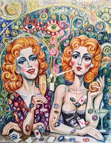 Portraits of Chance von Daniela Vasileva, Zeichnungen kaufen auf Singulart