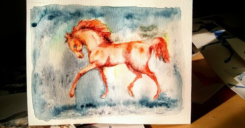 Equine di Daniela Vasileva, Opera su carta in vendita su Singulart