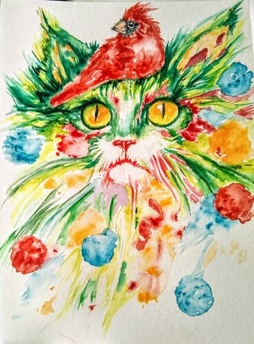 Festive Holidays by Daniela Vasileva, Work on Paper for Sale on Singulart