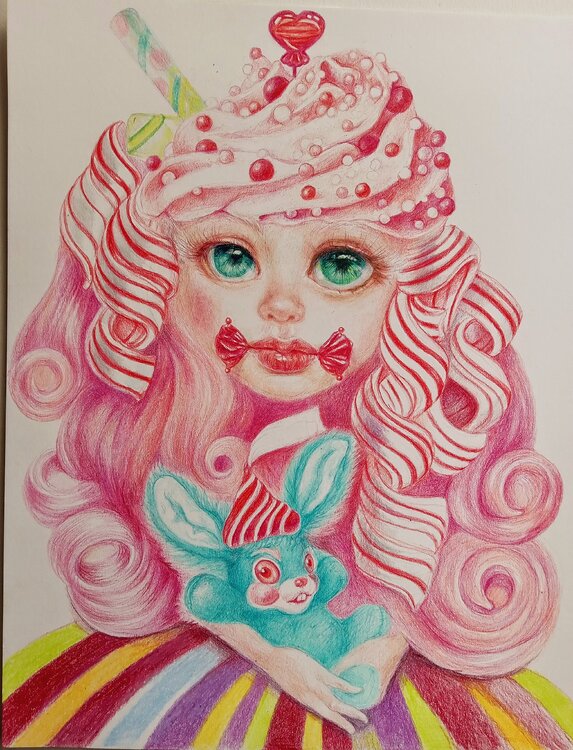 Love is candy.  Milk shake Daniela Vasileva