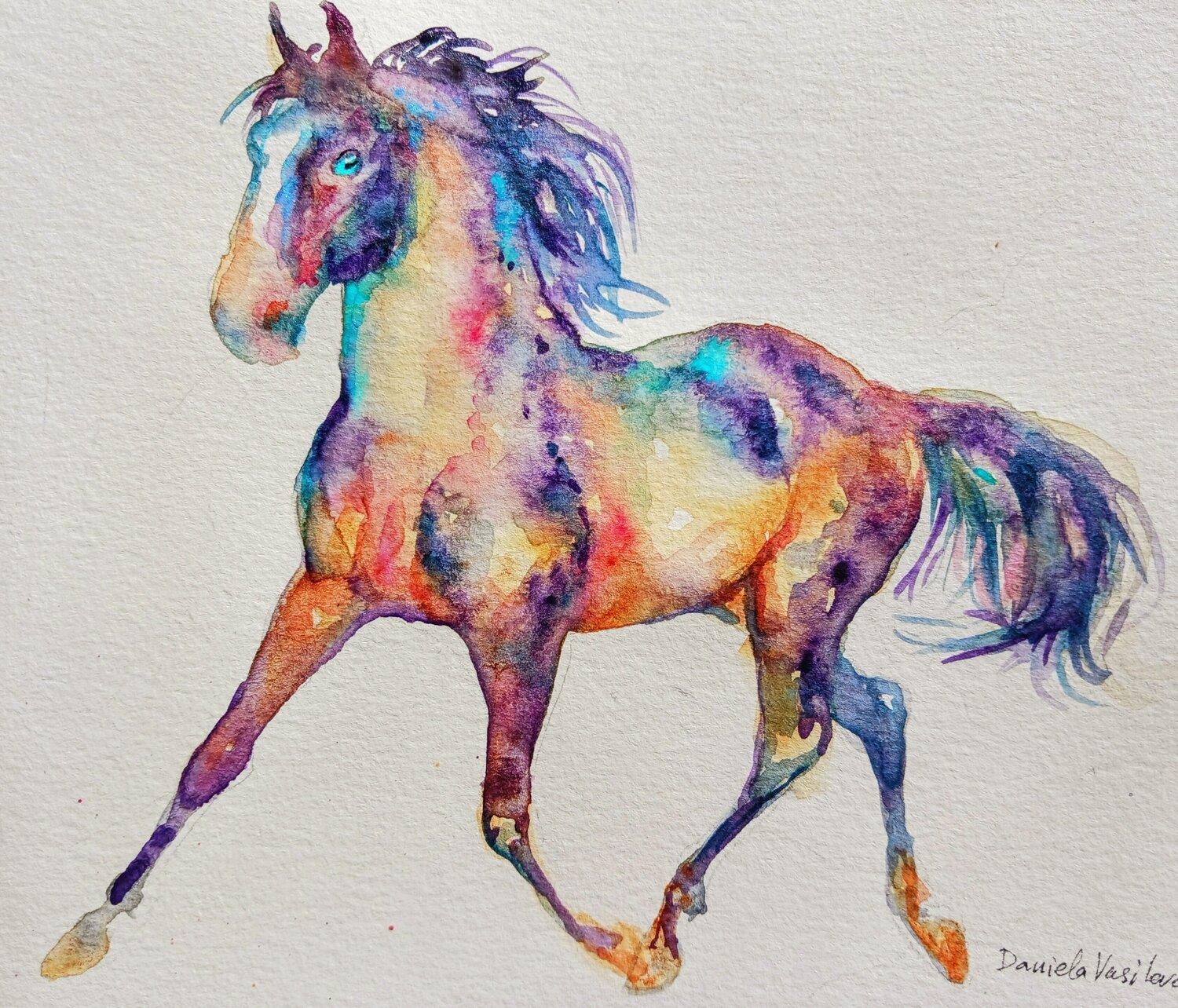 Horse running Daniela Vasileva