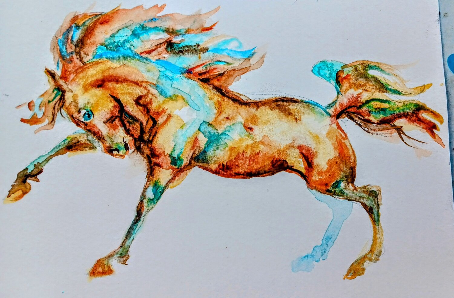 Painted mustang in motion Daniela Vasileva