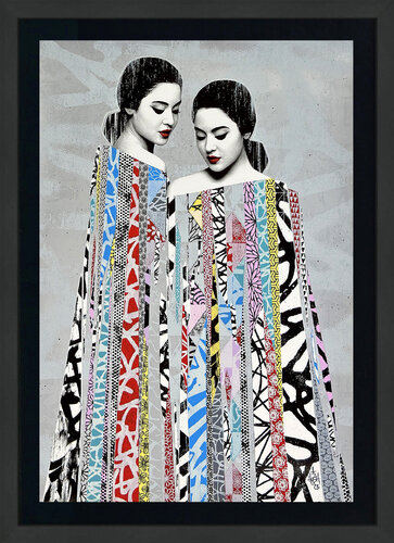 Dyad (framed hand signed screen print) par HUSH, Édition en vente sur Singulart