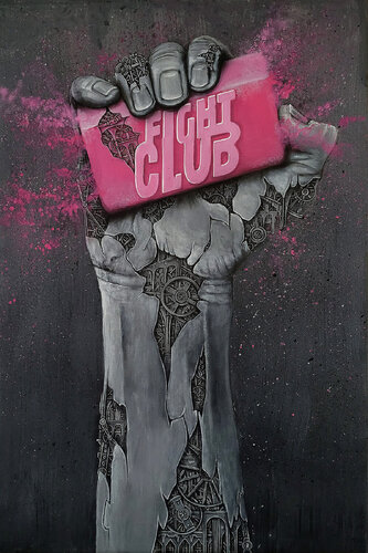 FIGHT CLUB MECHAMOVIE von Ardif, Malerei kaufen auf Singulart