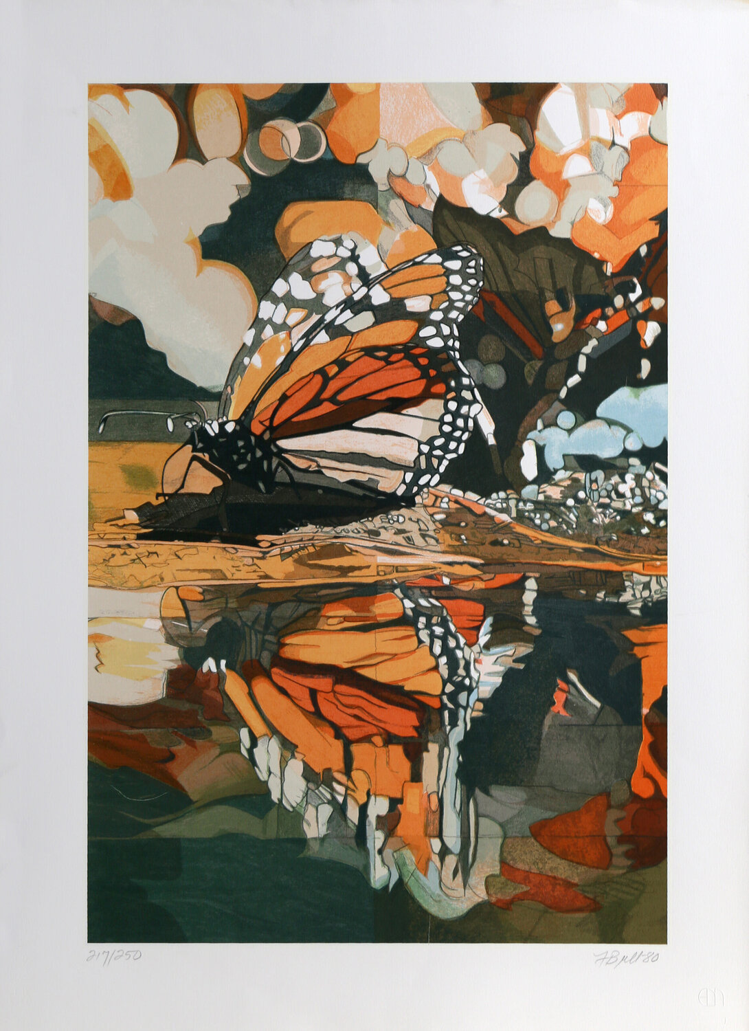 Monarch Butterfly Fran Bull Druck zu verkaufen