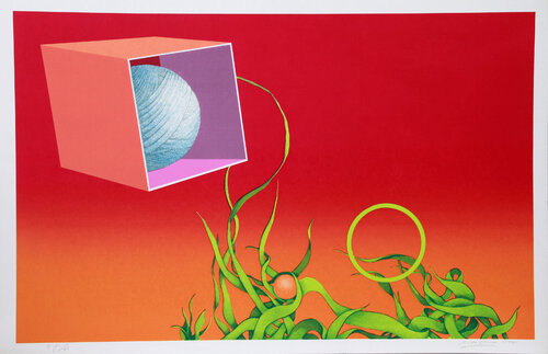 Visionary Landscape Antiquity by Rita Simon, Print for Sale on Singulart