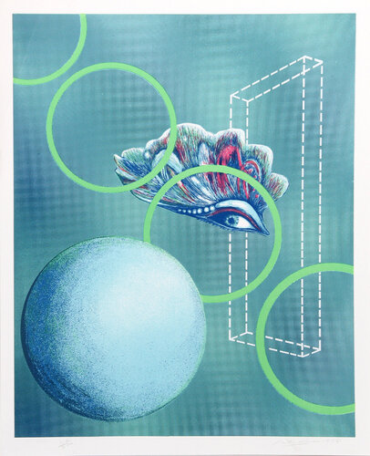 Reflected Landscape (Blue Moon) by Rita Simon, Print for Sale on Singulart