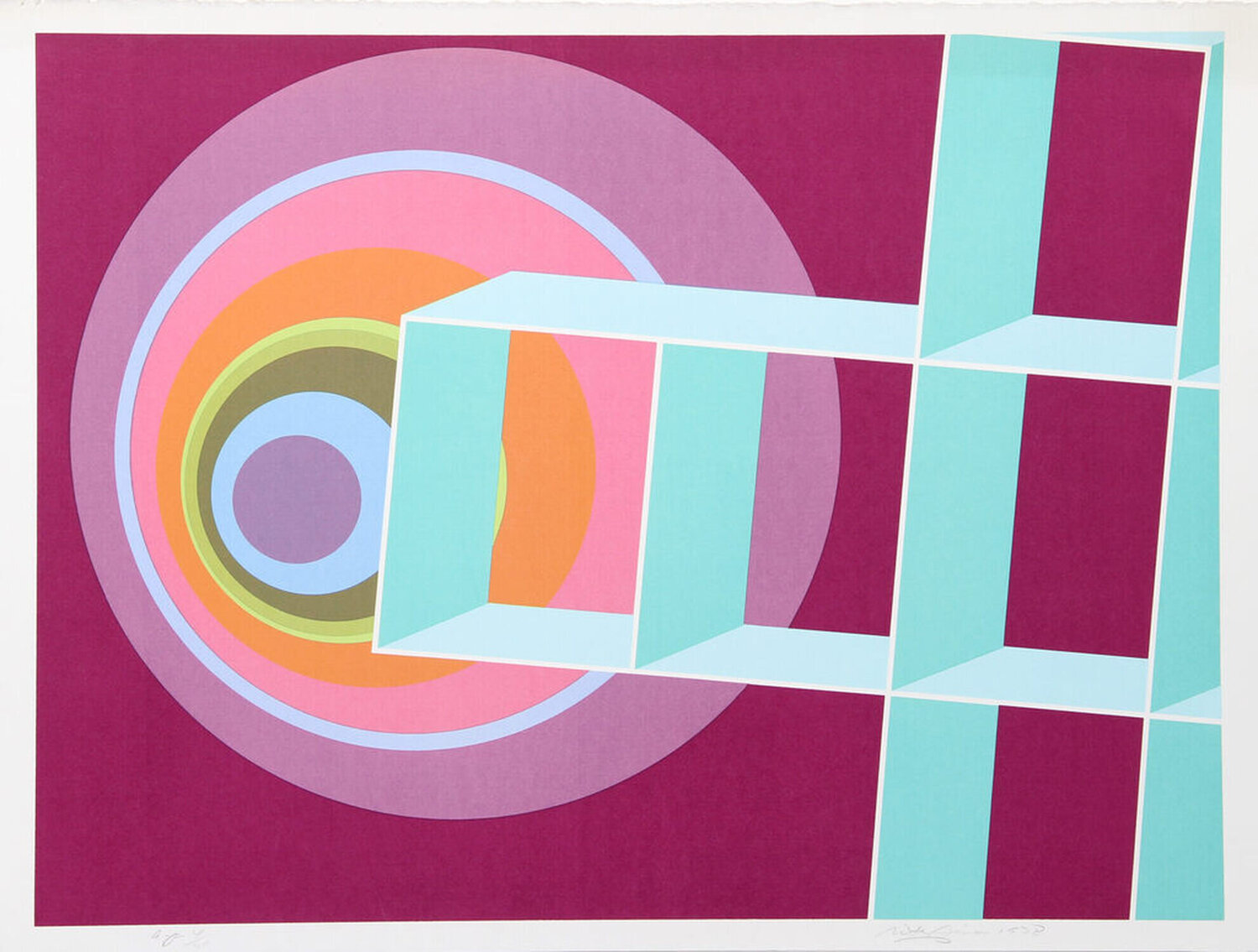 Spacescape II Rita Simon Print for sale