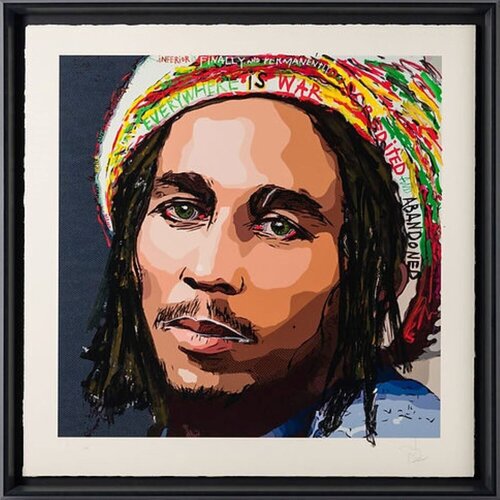 Johnny Depp Bob Marley von Johnny Depp, Druck kaufen auf Singulart