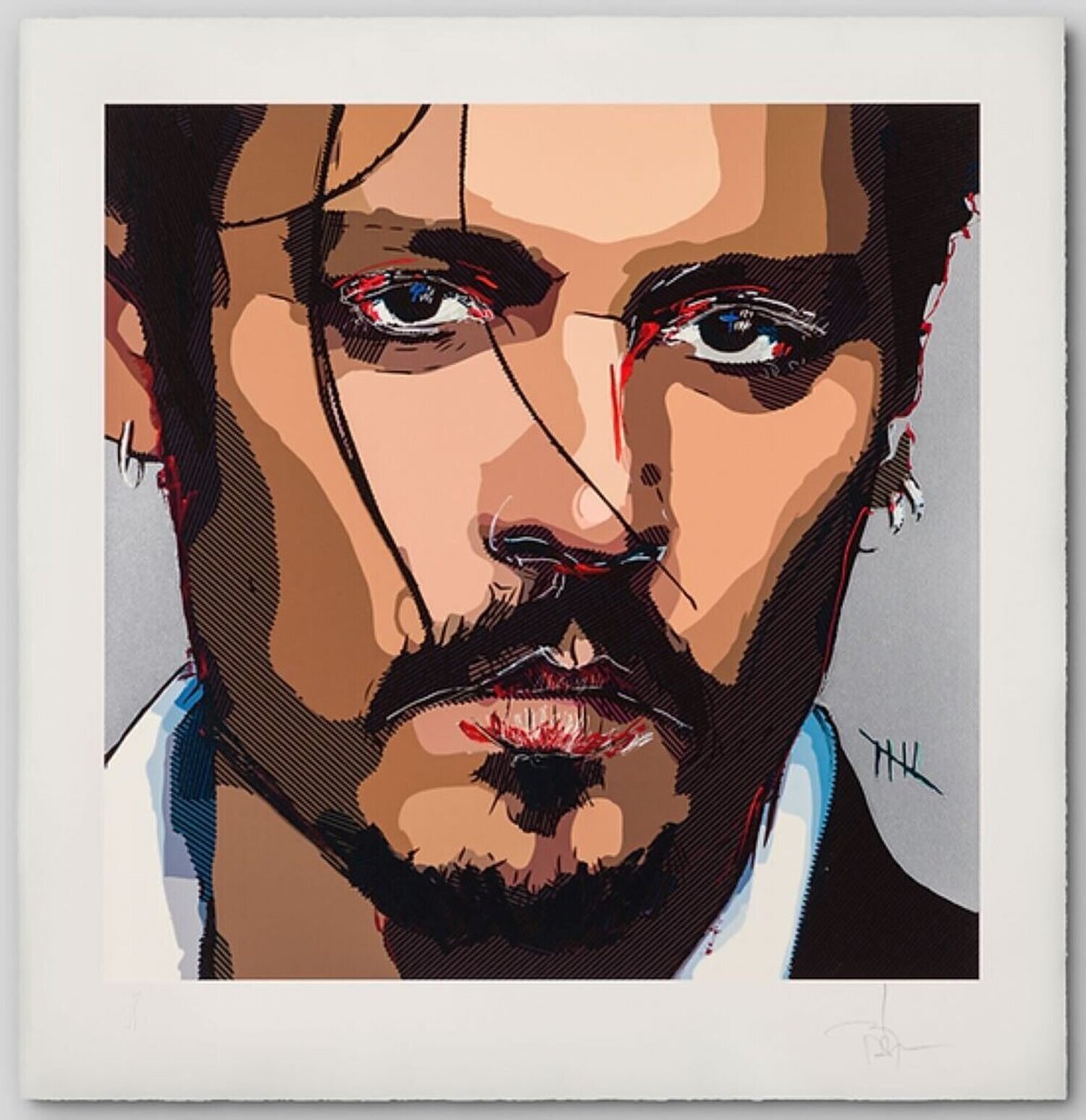 Kunstwerken van Johnny Depp te koop bij SINGULART, image size:1454x1500