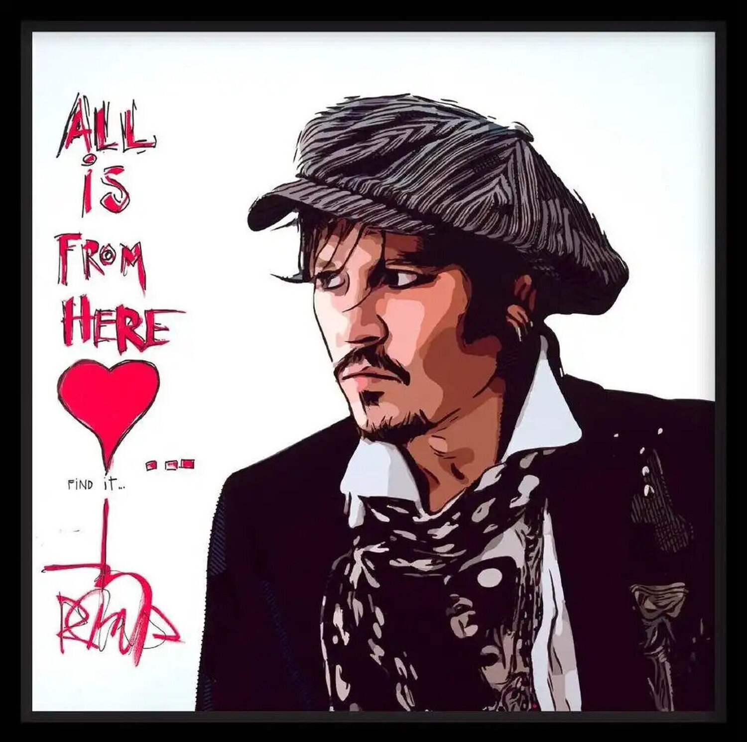 Johnny Depp All Is From Here... Johnny Depp Stampa in vendita