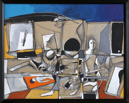 Untitled - Artist's Studio van John Hultberg, Schilderij te koop op Singulart