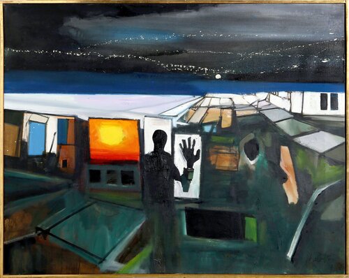 At the Border van John Hultberg, Schilderij te koop op Singulart