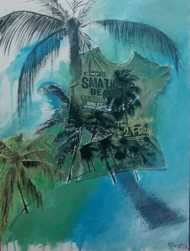 Smathers beach by sabrina Missere, Painting for Sale on Singulart