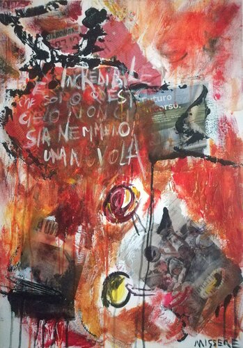 Dio di un altro cielo n. 4~È incredibile che sotto questo cielo non ci sia nemmeno una nuvola ~ de sabrina Missere, Pintura a la venta en Singulart