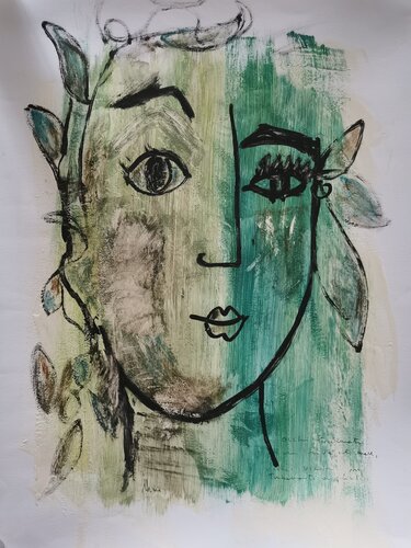 La forma dei sogni - B- (occhi stralunati) di sabrina Missere, Pittura in vendita su Singulart