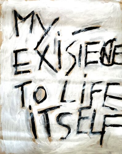 I take all the blame - MY EXISTENCE TO LIFE  ITSELF by sabrina Missere, Painting for Sale on Singulart