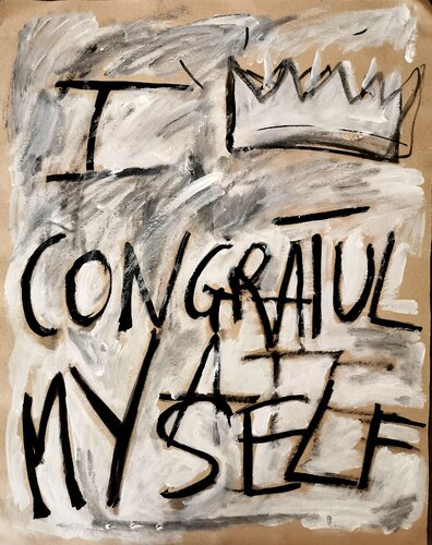 I take all the blame - I CONGRATULATE MY SELF de sabrina Missere, Pintura a la venta en Singulart