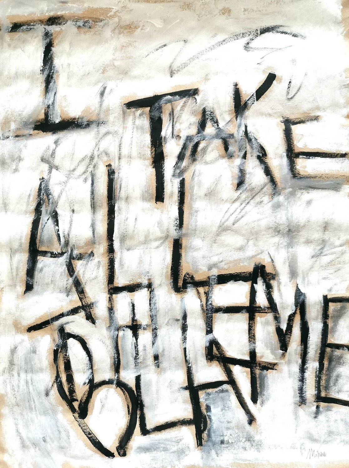 I take all the blame N. 1 sabrina Missere Originalgemälde zu verkaufen