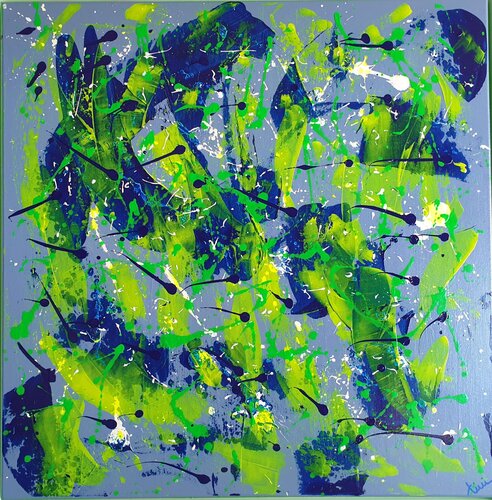 BIG BANG NO. 1 (Unikat) van Tini Jasper, Schilderij te koop op Singulart