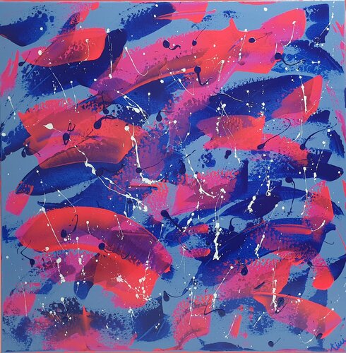 BIG BANG NO. 2 (Unikat) van Tini Jasper, Schilderij te koop op Singulart