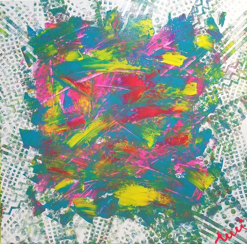 MAKE A TRACK (Unikat) van Tini Jasper, Schilderij te koop op Singulart