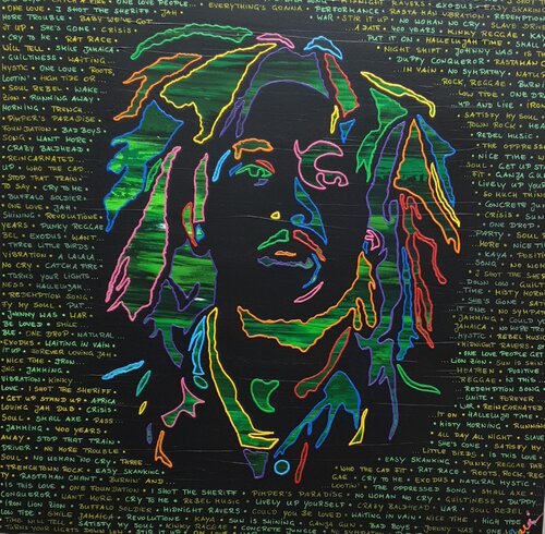 BOB ALIVE (Unikat) van Tini Jasper, Schilderij te koop op Singulart