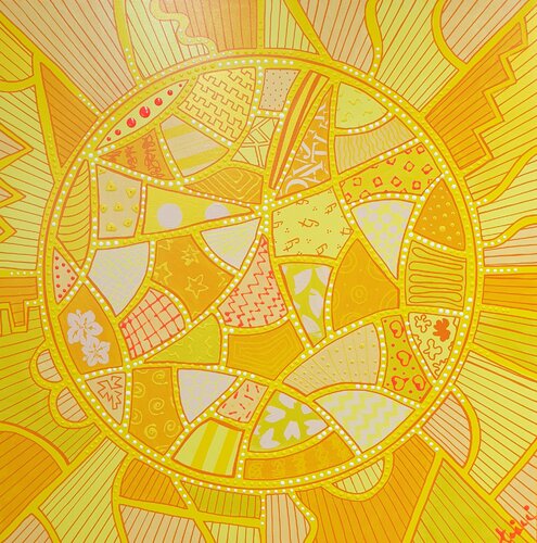 SUNNY SIDE (Unikat) van Tini Jasper, Schilderij te koop op Singulart