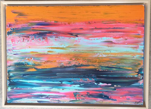 DARK LAKE (Unikat) van Tini Jasper, Schilderij te koop op Singulart
