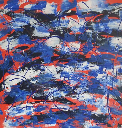 LETZTER SCHNEE (Unikat) van Tini Jasper, Schilderij te koop op Singulart