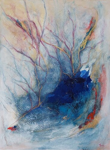 All rivers flow... von Bojana Milisavljević Bogić, Malerei kaufen auf Singulart