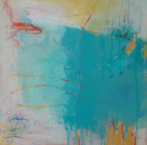 Wonderland - blue van Bojana Milisavljević Bogić, Schilderij te koop op Singulart