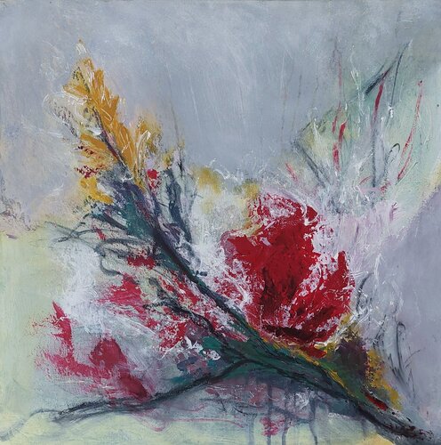 Wonderland - flowers par Bojana Milisavljević Bogić, Peinture en vente sur Singulart