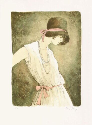 Charlotte au collier de Bernard Charoy, Impresión a la venta en Singulart