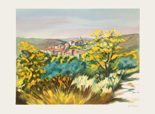 Vue de Callas par Steve Zarou, Édition en vente sur Singulart