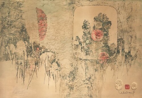 Paysage du Vietnam - clair de lune III von Lebadang Hoi, Druck kaufen auf Singulart