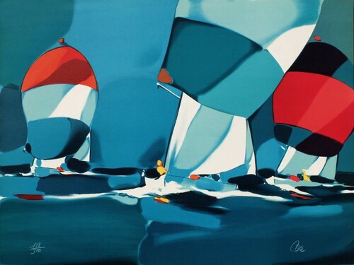 Regatta by Michel Bez, Print for Sale on Singulart