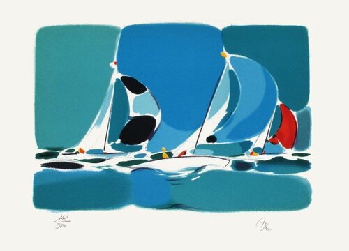 Régate 9 by Michel Bez, Print for Sale on Singulart
