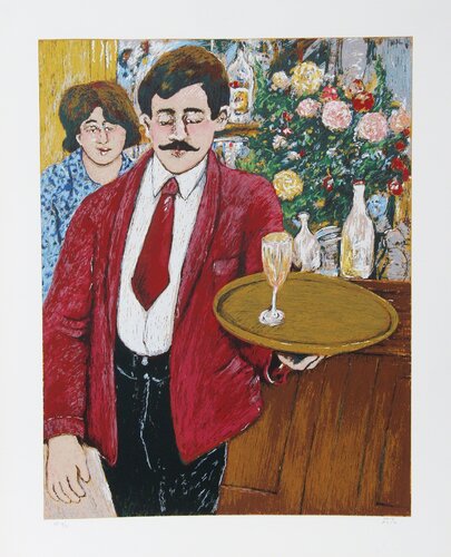 Italian Waiter de David Azuz, Impresión a la venta en Singulart