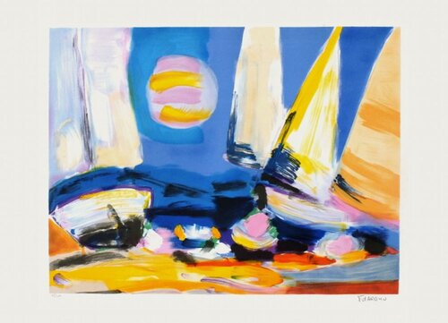 Régates et soleil van François D'Arguin, Afdruk te koop op Singulart