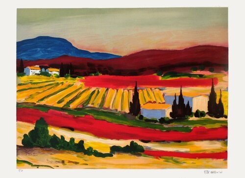 Le vallon rouge von François D'Arguin, Druck kaufen auf Singulart