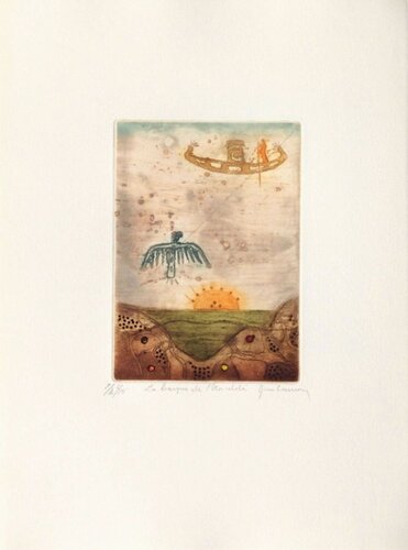 Voyage au delà de la Terre II by René Carcan, Print for Sale on Singulart