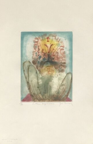 Fleur mystérieuse by René Carcan, 인쇄 for Sale on Singulart