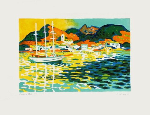 Port au soleil van Guy Charon, Afdruk te koop op Singulart