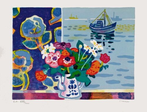 Bouquet bord de mer von Guy Charon, Druck kaufen auf Singulart