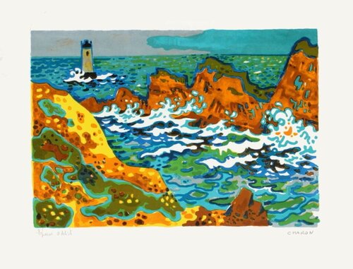 Le phare von Guy Charon, Druck kaufen auf Singulart