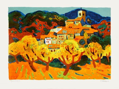 Les amandiers von Guy Charon, Druck kaufen auf Singulart