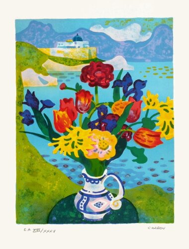 Joli bouquet von Guy Charon, Druck kaufen auf Singulart