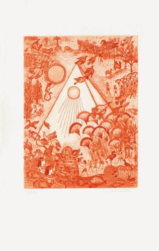 Les 7 Merveilles du Monde - Pyramide de Khéops by Françoise Deberdt, Print for Sale on Singulart