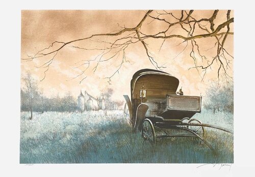 La calèche di François D'IZARNY, Stampa in vendita su Singulart